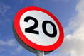 20mph limit has led to 4mph speed drop