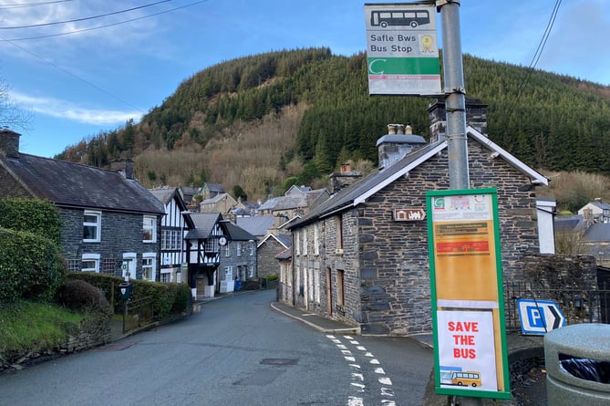 Residents fear for the future of their bus services in the remote town of Corris
