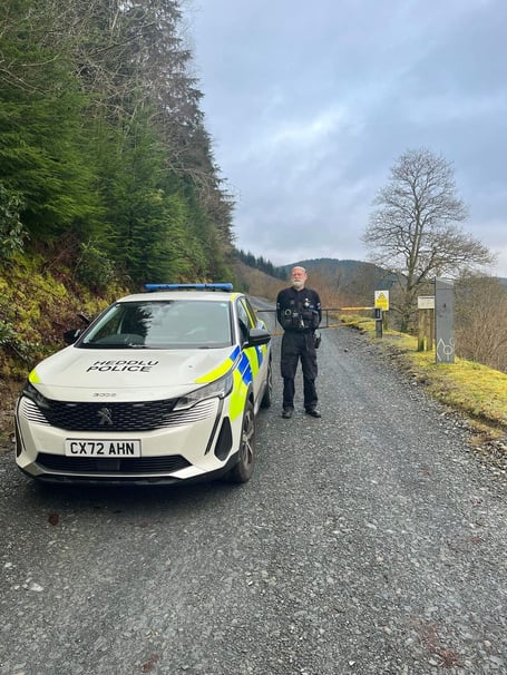 Gwynedd South Neighbourhood Policing Team are actively patrolling the Dyfi Forrest in Aberangell