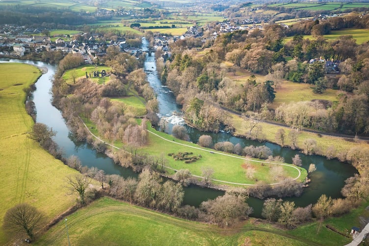 Newcastle Emlyn on the Afon Teifi