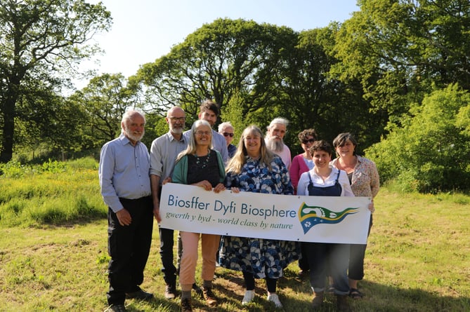 Dyfi Biosphere partners meeting Welsh Government Minister Julie James at Melindwr Farm
