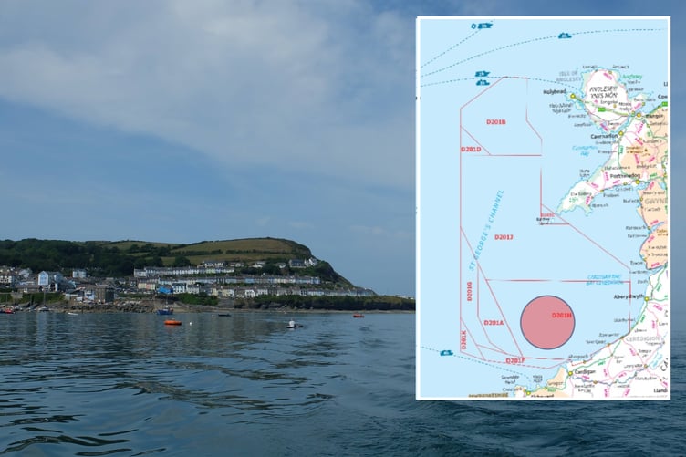 Cardigan Bay danger zone