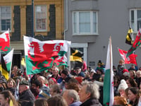 Aberystwyth celebrates St David with its annual Parêd Gwyl Dewi