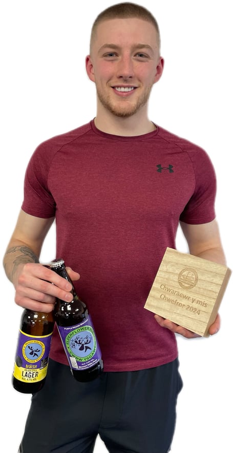 Port goalkeeper Oliver Farebrother has been voted the club’s Teledu Port player of the month for February