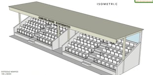 New 100-people spectator stand planned for Gwynedd football club