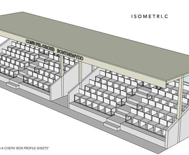 New 100-people spectator stand planned for Gwynedd football club