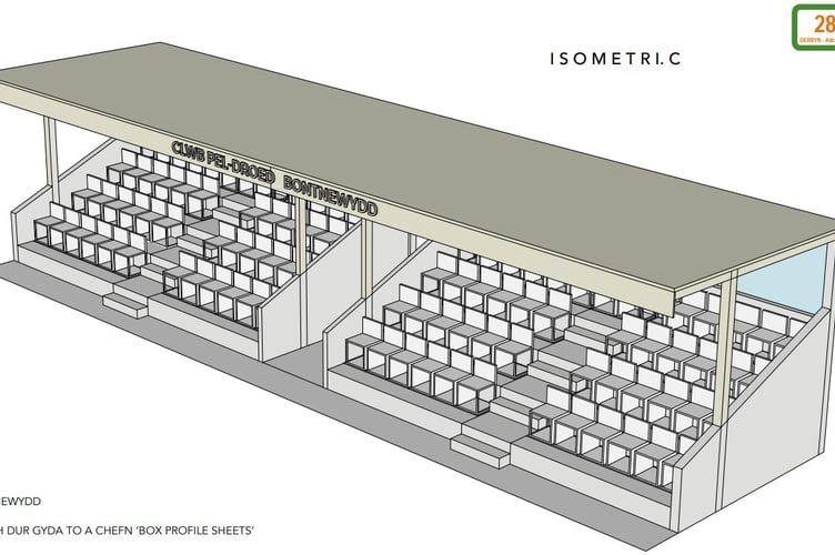 New stand planned for Clwb Peldroed, Bontnewydd