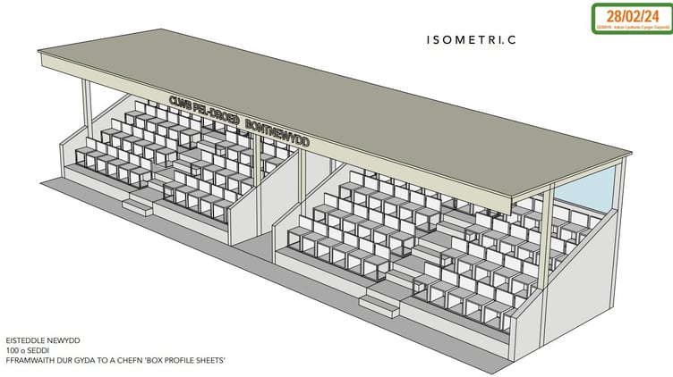 New stand planned for Clwb Peldroed, Bontnewydd