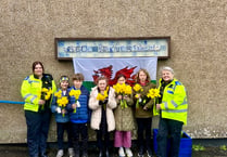 Pupils follow St David and do a little thing for local community