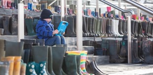 NFU Cymru create display of thousands of wellies on Senedd steps