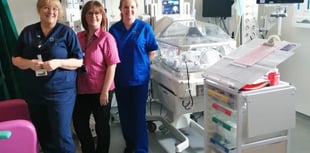 New incubator for Special Care Baby Unit at Glangwili