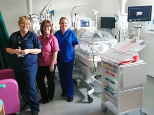 New incubator for Special Care Baby Unit at Glangwili