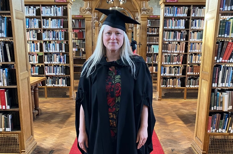 Katie Bright on graduation day