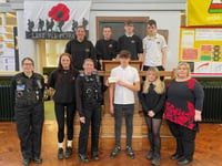 Police donate money to Gwynedd school