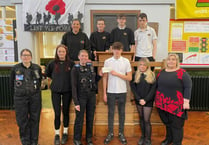 Police donate money to Gwynedd school