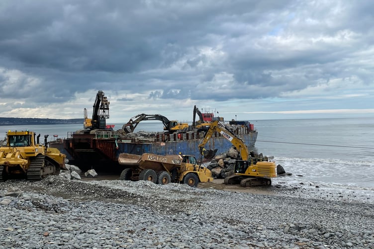 Aberaeron sea defence
