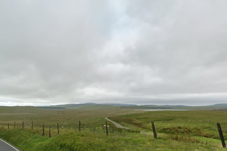 Esgair Galed - where a weather mast and wind turbine could be built