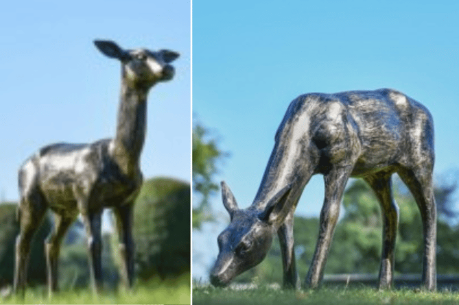 Police have released these images of the stolen sculptures