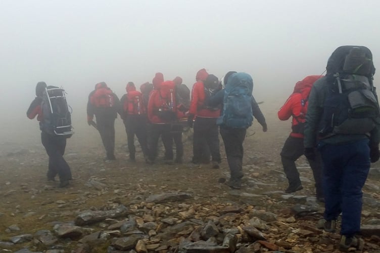 Aberdyfi Search & Rescue attend to man with injured ankle