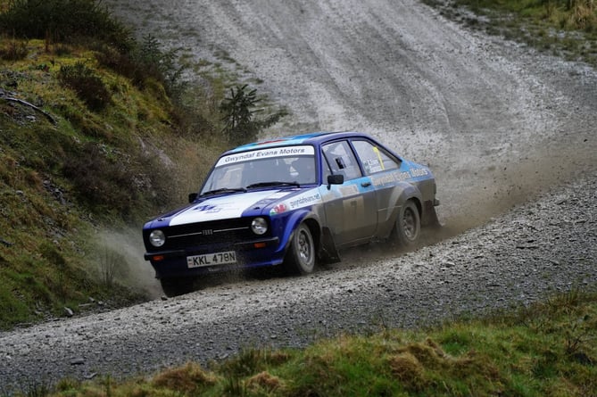 Local ace Gwyndaf Evans was a welcome sight on the stages