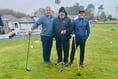 First drive for new Abersoch Golf Club gents' captain