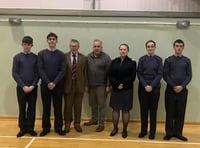 Borth British Legion welcome air cadets