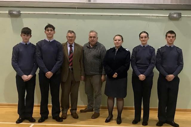 Borth British Legion welcome air cadets