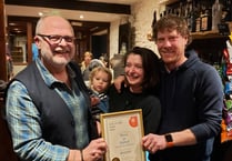 Pub of the Year award presented to Rhos yr Hafod landlords