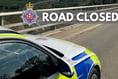 Coast road closed due to collision