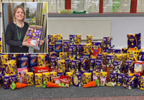 Housing association staff collect eggs to donate this Easter
