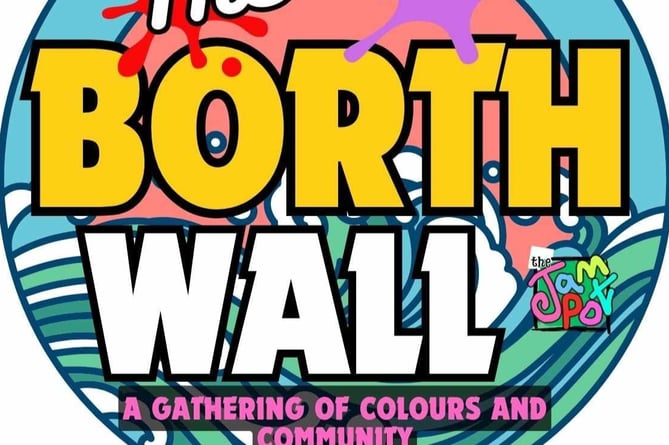 The Borth Wall community art project by the Jam Pot