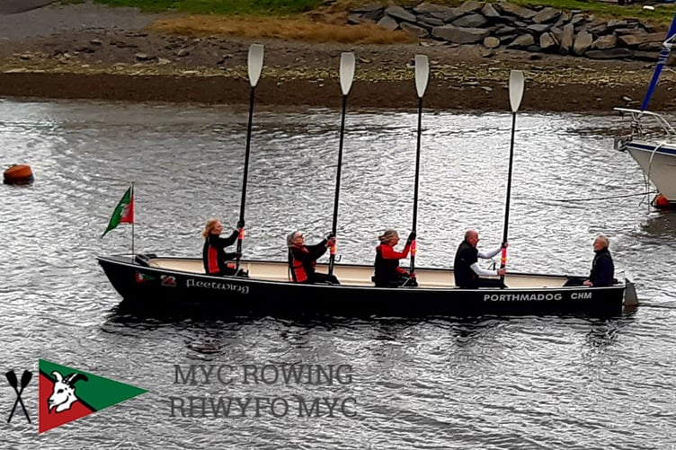 Tossed oars as a mark of respect to Doctor John Jones-Morris
