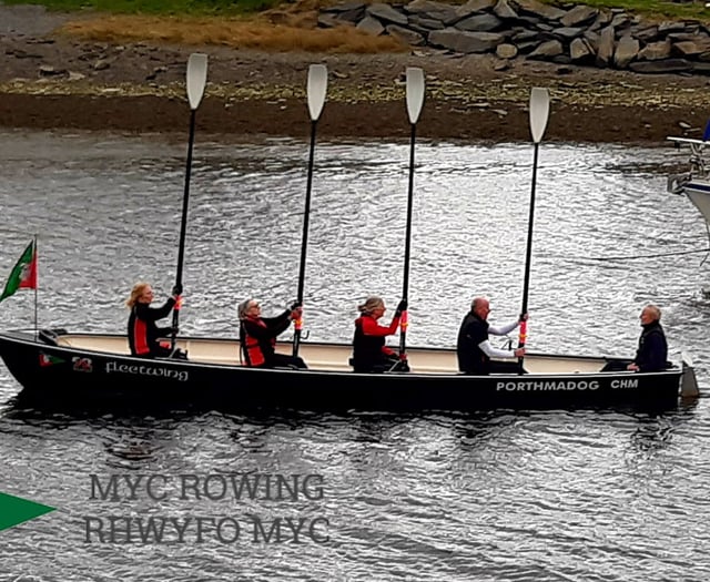 MYC rowers honour GP with traditional salute