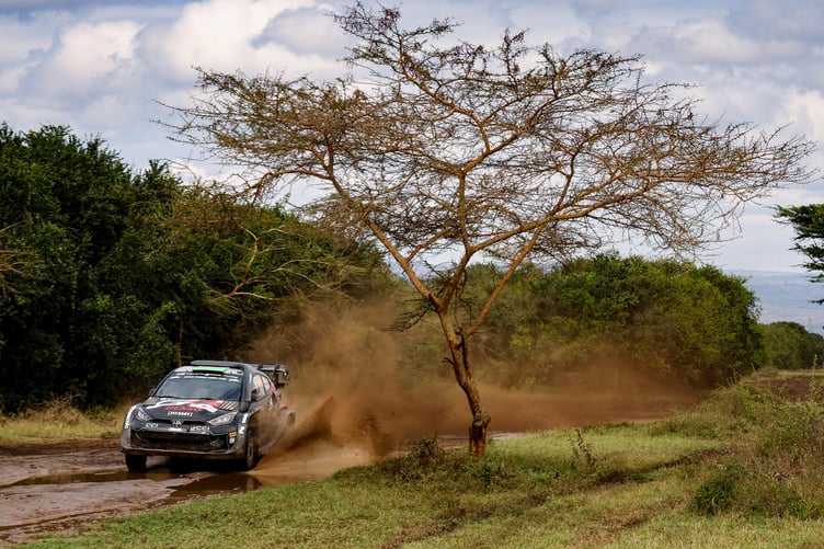Elfyn Evans finished fourth at Safari Rally Kenya after being hampered by several punctures