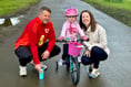 Pedalling Pixie gets support from cycling pro Josh Tarling