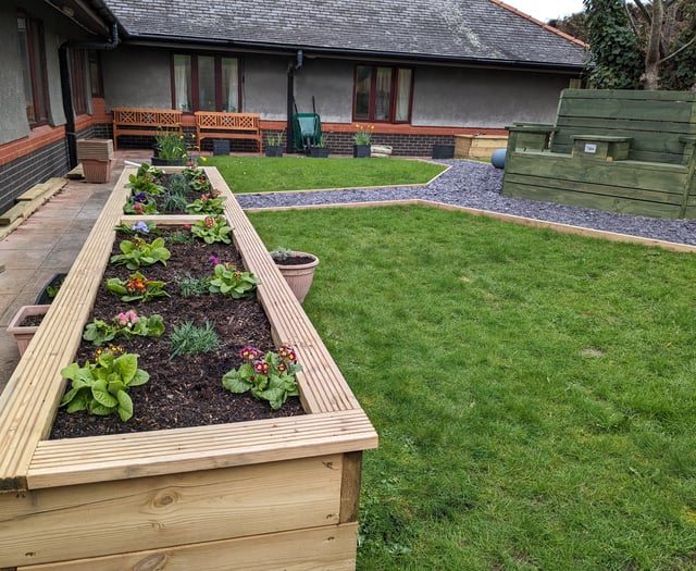 Care home garden will officially open this month