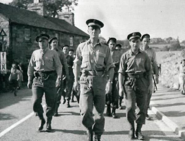 Kieffer commandos marching in Llanystumdwy 1942