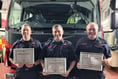 Lampeter firefighters praised for long service