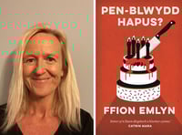 Nofel yn chwarae gyda'r ffin denau rhwng y digrif a'r difrif