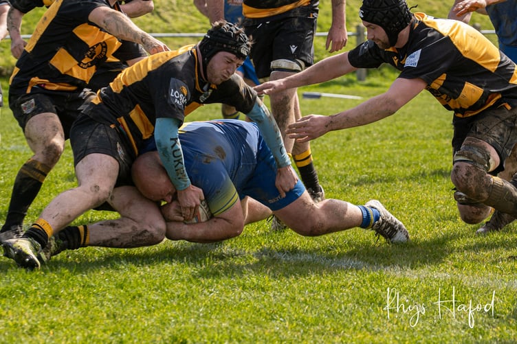 Aberaeron ran in 12 tries against St Davids