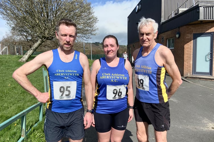 Shelley, Theresa, John at the Newtown Chocoholics 5k