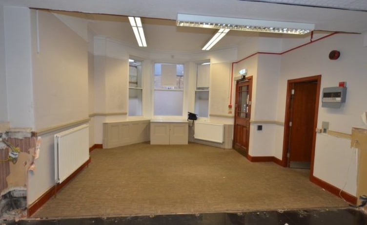 Inside the old Natwest bank that is available to let