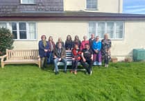 Young people present wellbeing bench to HAHAV