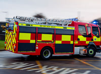 Fire crews from across west Wales tackle Llandysul blaze