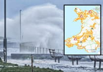 Flood alerts issued as Storm Pierrick sweeps across Wales