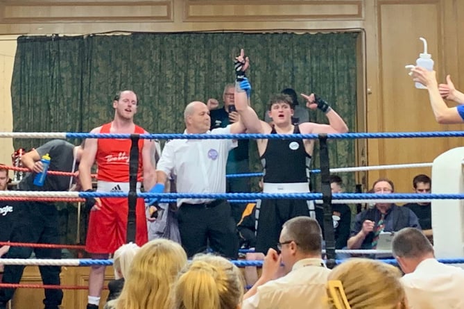 Tom Sherman is announced the winner after a very promising second fight
