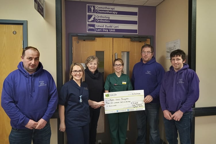 Bronglais Felinfach cheque