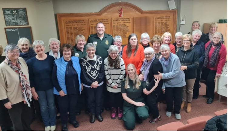Barmouth WI members enjoyed an interesting talk by First Responders