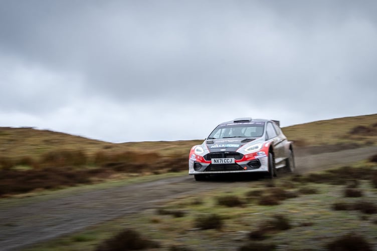 Osian and Rhodri in the Dom Buckley RSC-prepared Ford Fiesta Rally2