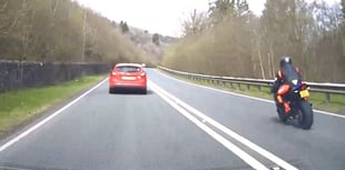Expensive mistake for biker who overtook unmarked police vehicle